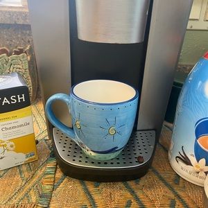 K.I.C. Brushes Hand painted beach sunset Sea Life MUG cup 16oz